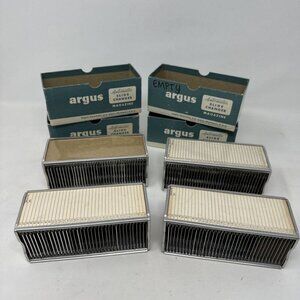 4 Vintage Argus Automatic Slide Changer Tray 2x2 No. 593 36 Slot Magazine Used
